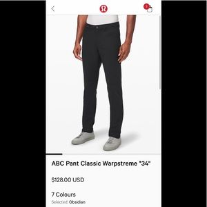 Lululemon ABC Pant